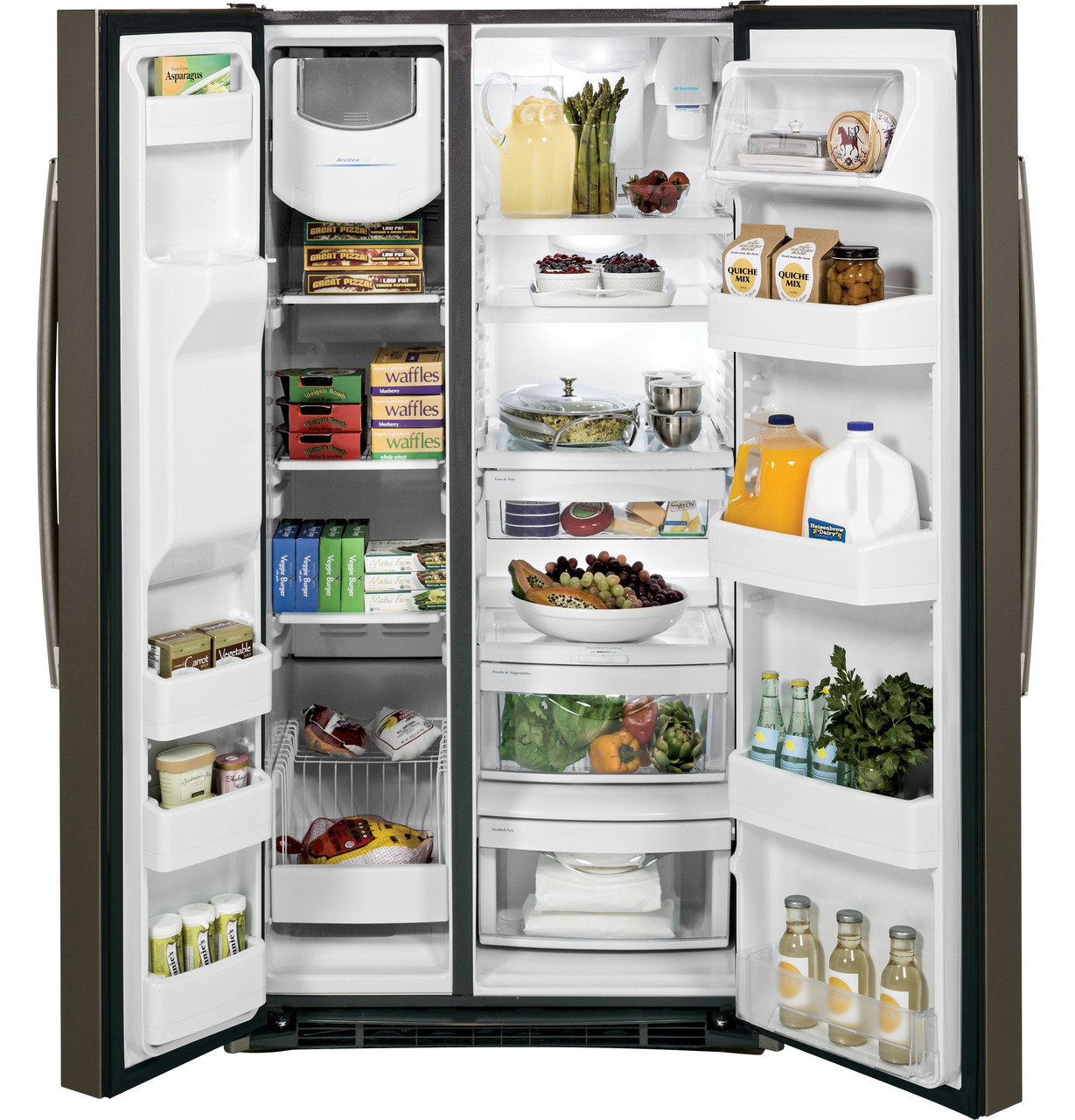 GE® 25.3 Cu. Ft. Side-By-Side Refrigerator – East River Furniture